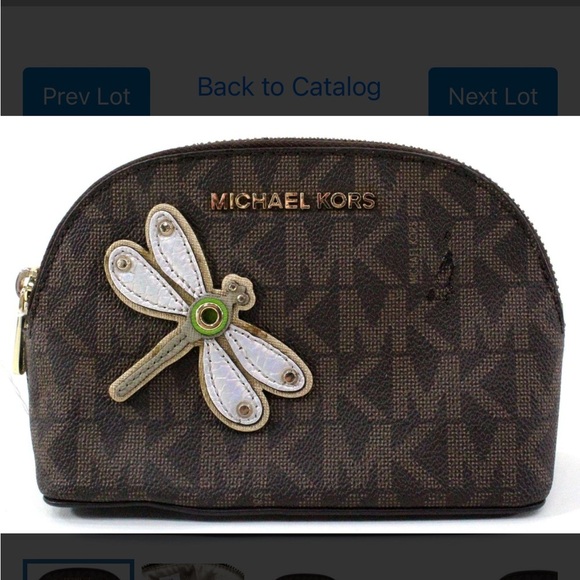 Michael Kors Beige Cosmetic Bag or beautiful Clutch